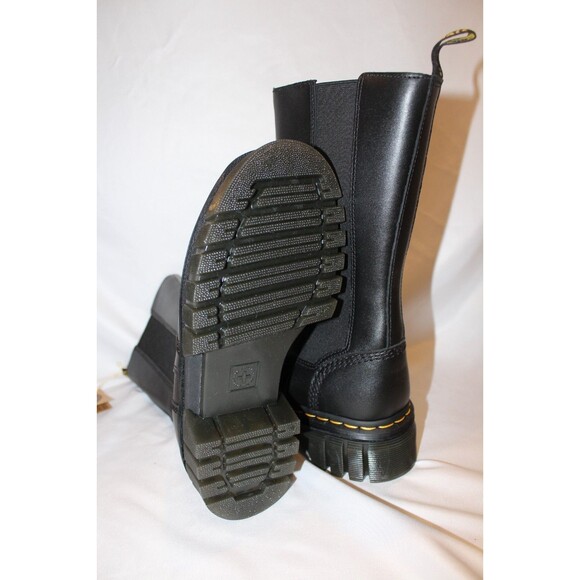 DR‎ MARTEN'S WOMEN'S AUDRICK TALL LEATHER CHELSEA PLATFORM BOOTS BLACK SZ US 8 - Picture 7 of 7